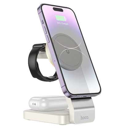 HOCO CQ3 3in1 Wireless Network Charger, 15W, 1.67A, White