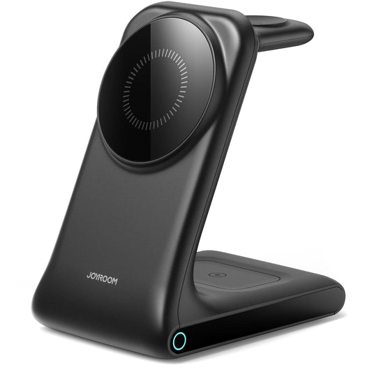 Chargeur Réseau Sans Fil Joyroom JR-W15 3en1, 15W, 1.67A, Noir