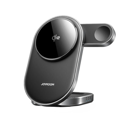 Chargeur Réseau Sans Fil Joyroom JR-W17 3en1, 15W, 1.67A, Noir