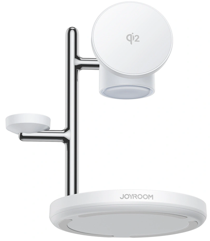 Caricabatterie Wireless Rete Joyroom JR-W23 3in1, 15W, 1.67A, Bianco