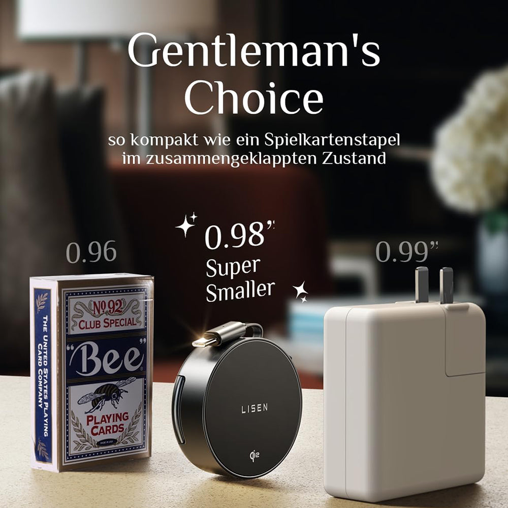 Caricabatterie Wireless Lisen W103 3in1, 7.5W, 1.1A, Nero YL0324090008