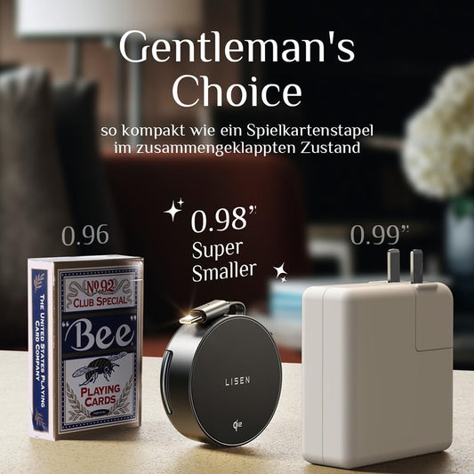 Lisen W103 3in1 Wireless Netzladegerät, 7.5W, 1.1A, Schwarz YL0324090008