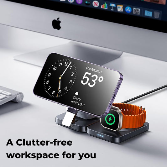 Chargeur Réseau Sans Fil Lisen W103 3en1, 7.5W, 1.1A, Noir YL0324090008