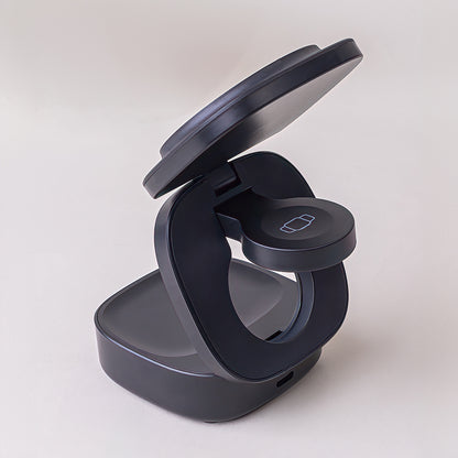 Chargeur Réseau Sans Fil MaXlife MXWC-06 3en1, 15W, 1.67A, Noir