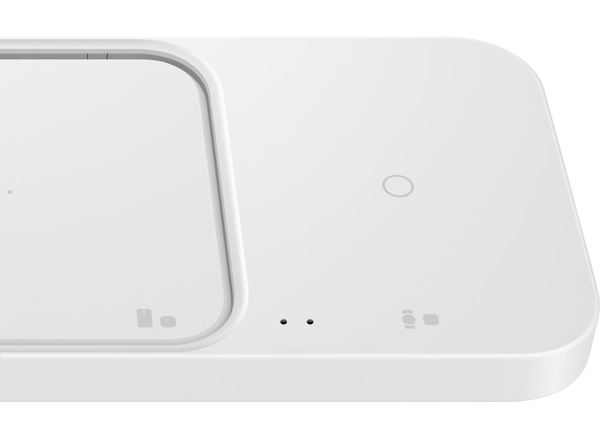 Chargeur Secteur Sans Fil Samsung Duo, 15W, 1.67A, Blanc, Reconditionné EP-P5400TWEGEU