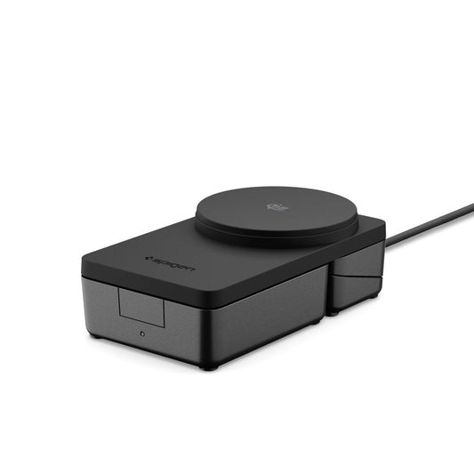 Caricabatterie Wireless Spigen EF323MQ Essential 3in1, 25W, Nero ACH10398