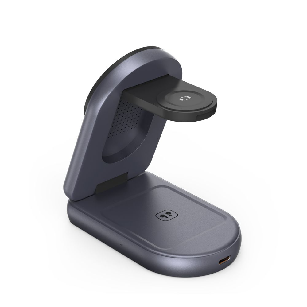 Caricatore da rete wireless Tech-Protect A53 3in1, 25W, Grigio