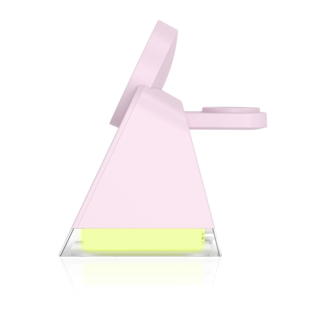 Drahtloses Netzladegerät Tech-Protect A43 3in1, 15W, 1.67A, Rosa