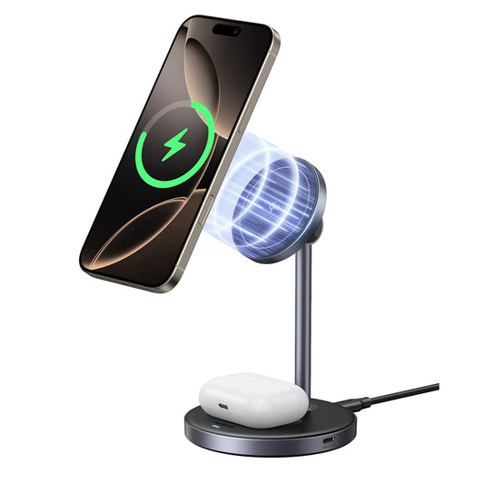Chargeur Réseau Sans Fil UGREEN W710 3en1, 20W, 1.67A, 1 x USB-C, Noir
