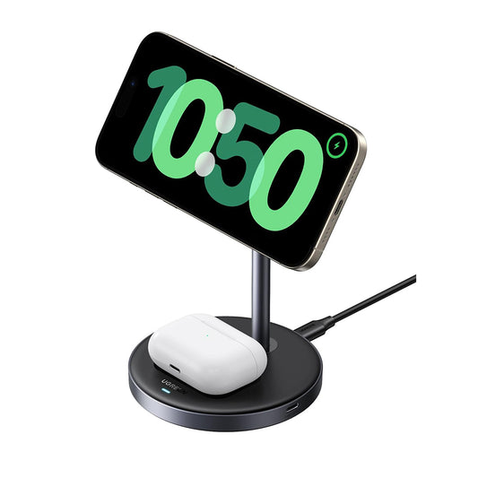Chargeur Réseau Sans Fil UGREEN W710 3en1, 20W, 1.67A, 1 x USB-C, Noir