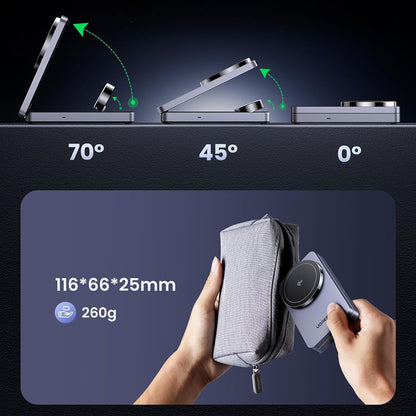 Chargeur Réseau Sans Fil UGREEN W707 3en1, 25W, 1.67A, Gris