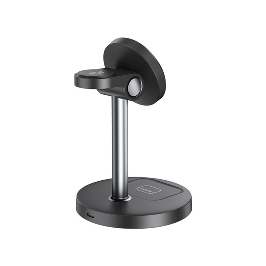 Caricabatterie Wireless Rete XO Design CX038 3in1, 15W, 1.67A, Nero