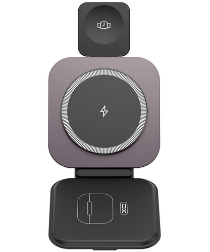 Wireless-Netzteil XO Design CX035 3in1, 15W, 1,67A, Schwarz, Wiederverpackt