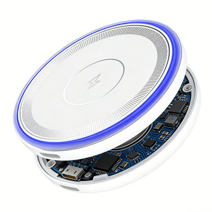 Caricatore Retea Wireless XO Design CX042, 15W, 1.67A, Bianco