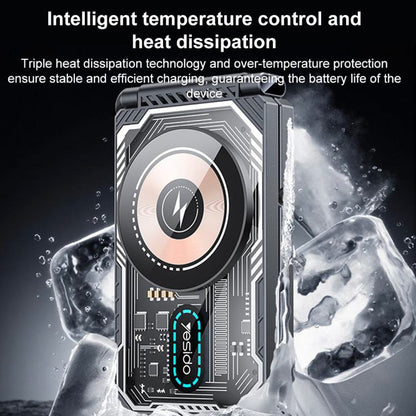 Caricabatterie Wireless Yesido DS25 3in1, 15W, 1.67A, Nero