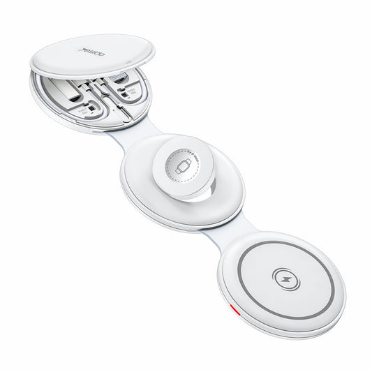 Chargeur Réseau Sans Fil Yesido DS29 5en1, 15W, 1.67A, Blanc