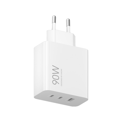 Chargeur Réseau Xiaomi, 90W, 6.1A, 1 x USB-A - 2 x USB-C, Blanc BHR087MEU