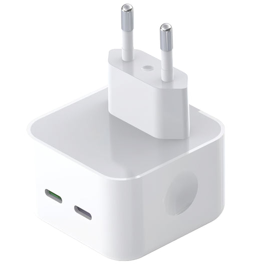 Caricabatterie Retea XO Design L102, 35W, 3A, 2 x USB-C, Bianco