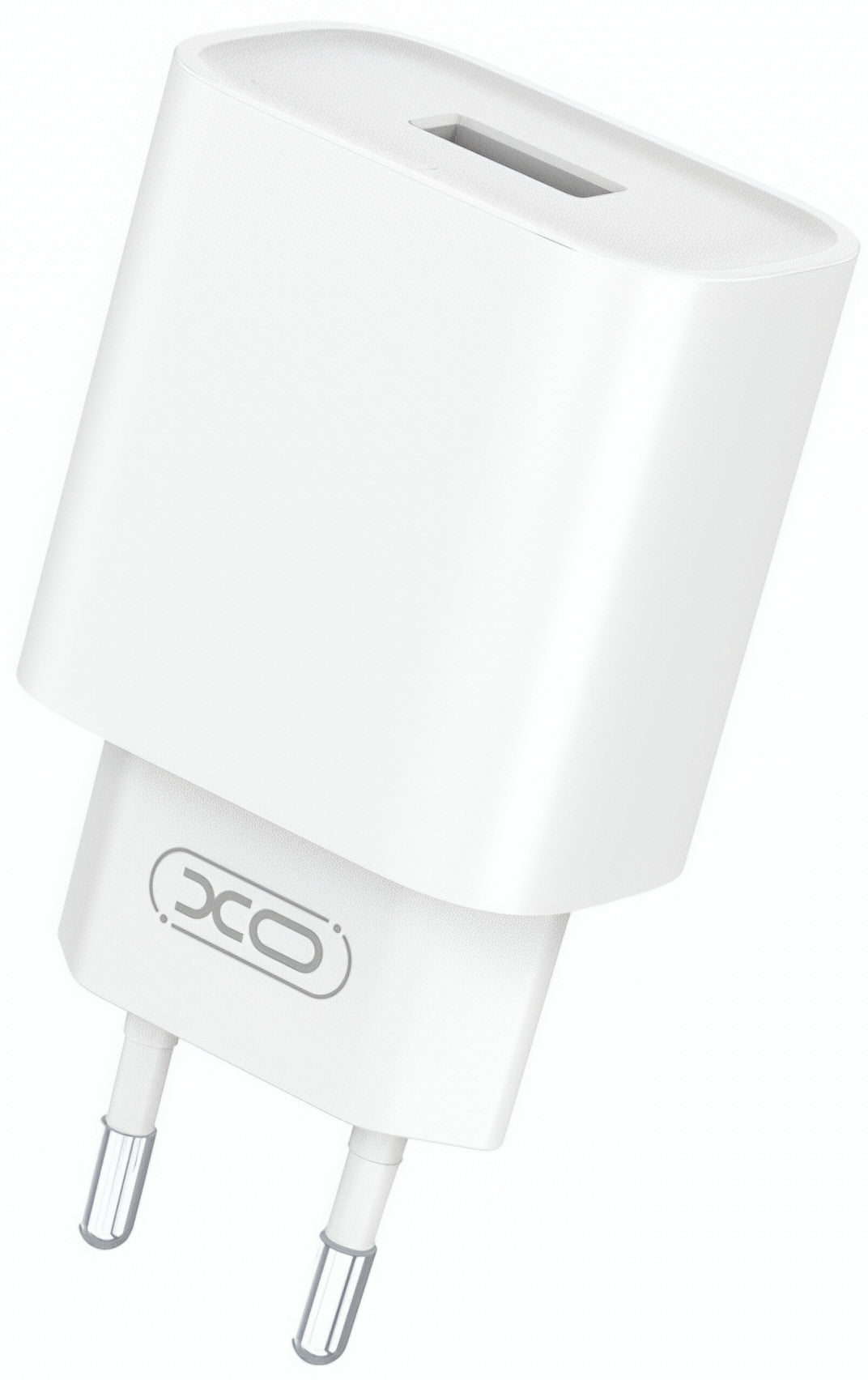Caricabatterie Retea XO Design CE02D, 18W, 3A, 1 x USB-A, Bianco