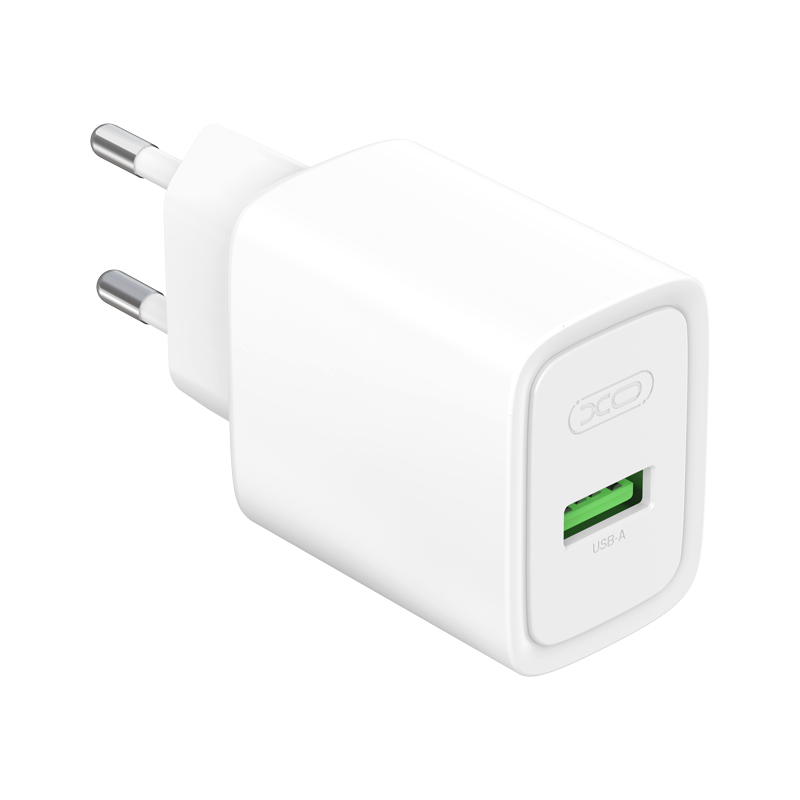 Chargeur secteur XO Design CE50, 18 W, 3 A, 1 x USB-A, blanc
