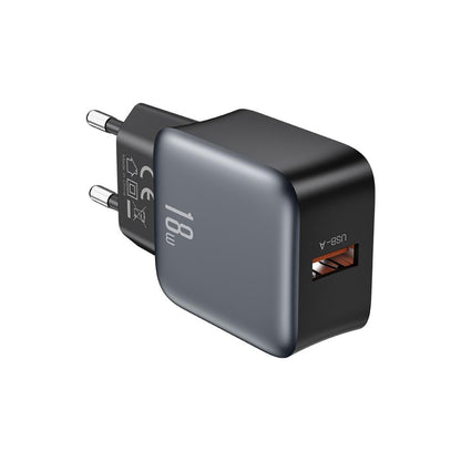 Netzladegerät XO Design L152, 18W, 3A, 1 x USB-A, Schwarz