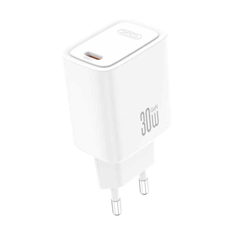 Chargeur secteur XO Design CE53, 30 W, 3 A, 1 x USB-C, blanc