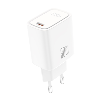 Chargeur secteur XO Design CE53, 30 W, 3 A, 1 x USB-C, blanc