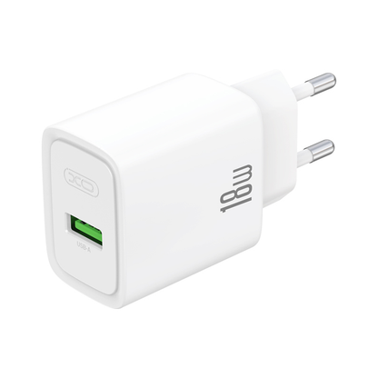 Chargeur secteur XO Design CE50, 18 W, 3 A, 1 x USB-A, blanc