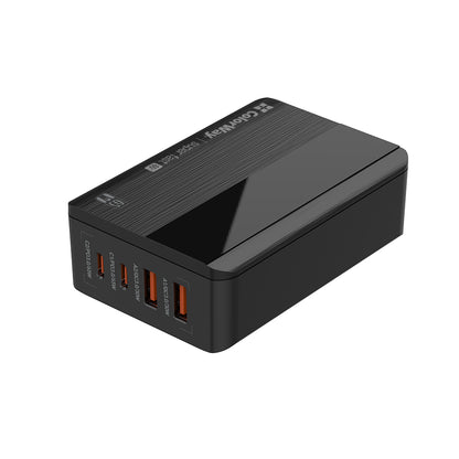 Ladestation ColorWay Display, 65W, 3.25A, 2 x USB-A - 2 x USB-C, Schwarz