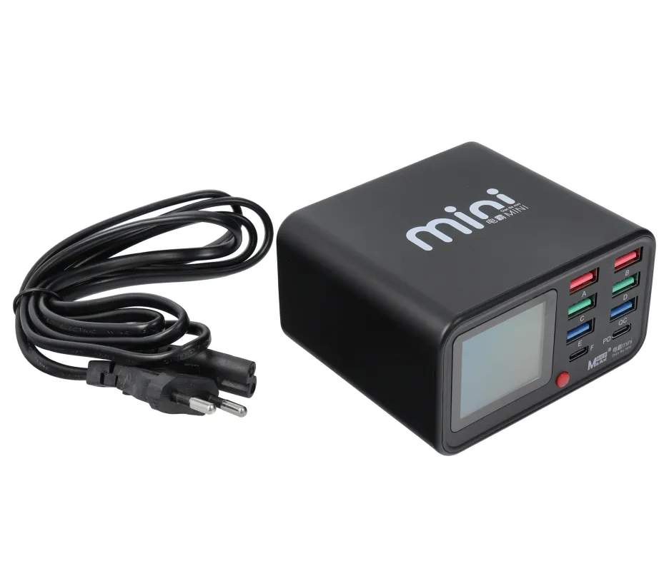 Ladestation MaAnt Dianba Mini, 75W, 2 x USB-C - 6 x USB-A, Schwarz