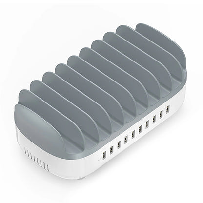 Ladestation Orico DUK-10P-V1, 120W, 2.4A, 10 x USB-A, Weiß