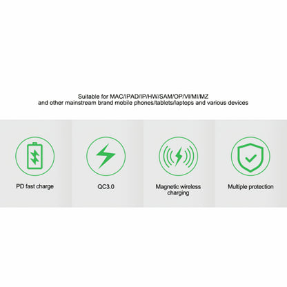 Ladestation Relife RL-309AW, 100W, 5A, 2 x USB-C - 6 x USB-A, Blau