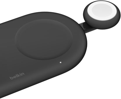 Chargeur sans fil Belkin BoostCharge pour Apple Watch Series, Blanc WIZ022glWH-B1