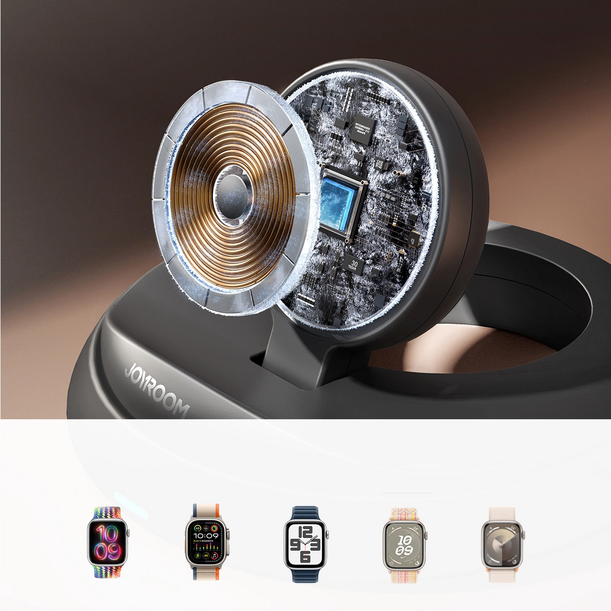 Caricatore wireless Joyroom JR-W12 per Apple Watch Series, nero