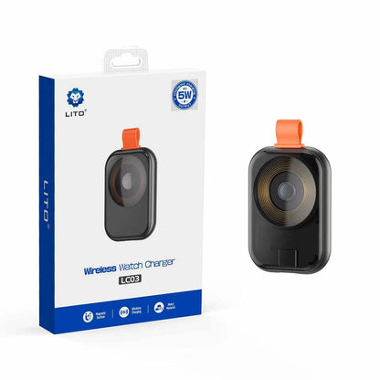 Caricabatterie Wireless Lito LC03 per Apple Watch Series, Nero