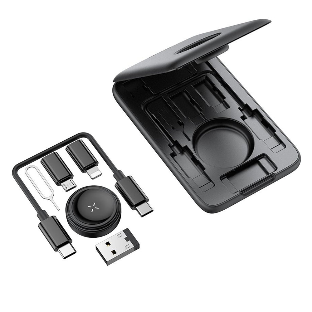 Caricabatterie Wireless McDodo CH-2440 8in1 per Apple Watch Series, Nero