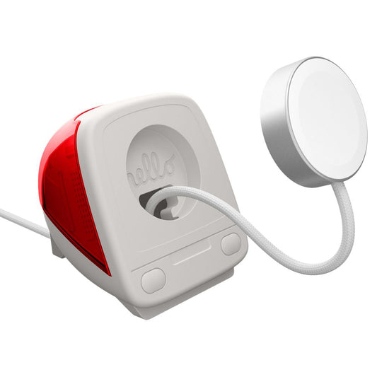 Support Spigen C1 Classic pour Chargeur Sans Fil Apple Watch Series, Rouge