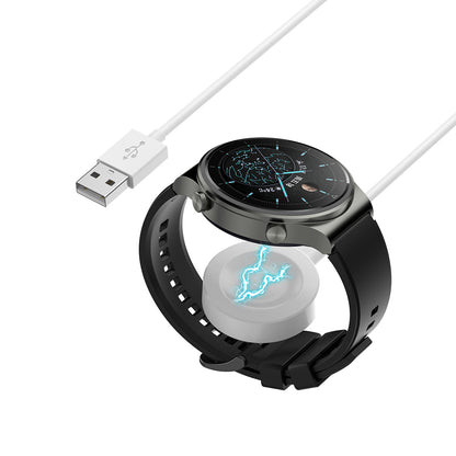 Wireless-Ladegerät Techsuit THC1 für Huawei Watch Series, USB-A, Weiß