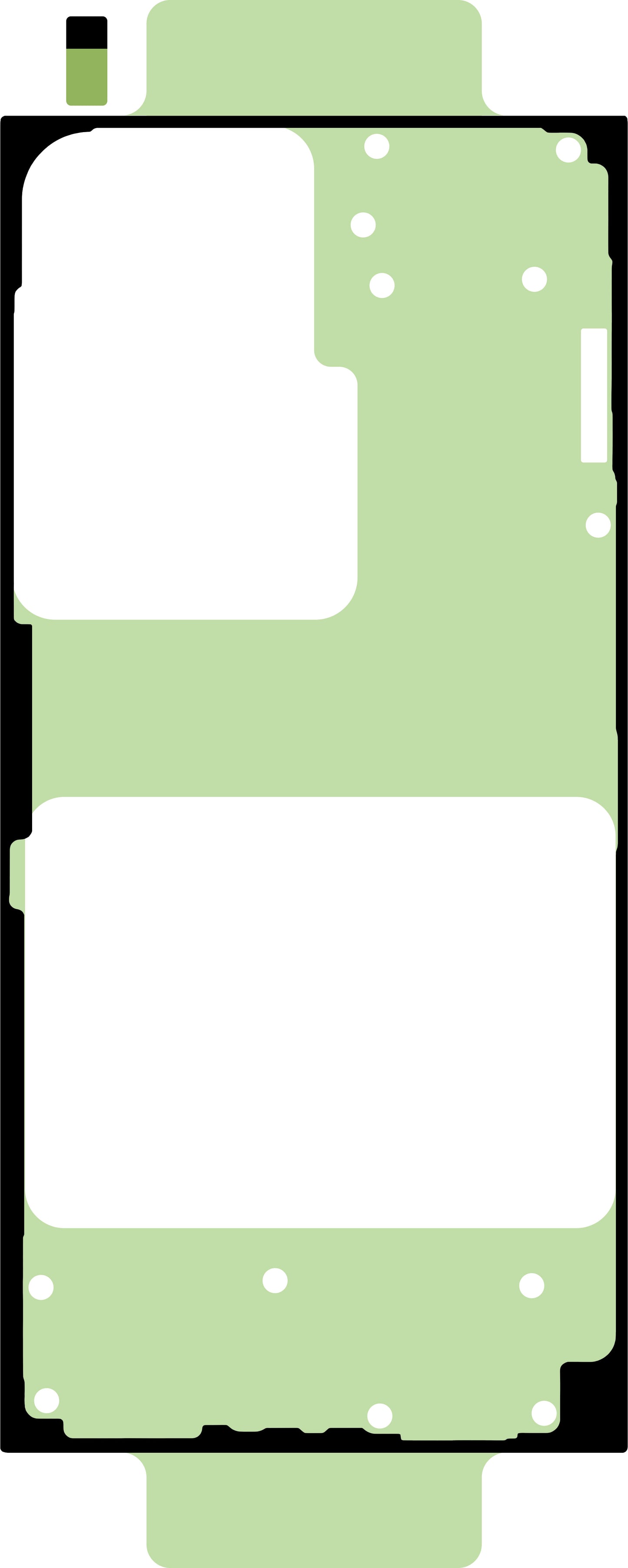 Klebeset für Akkudeckel Samsung Galaxy S24 Ultra S928, Service Pack GH82-33392A