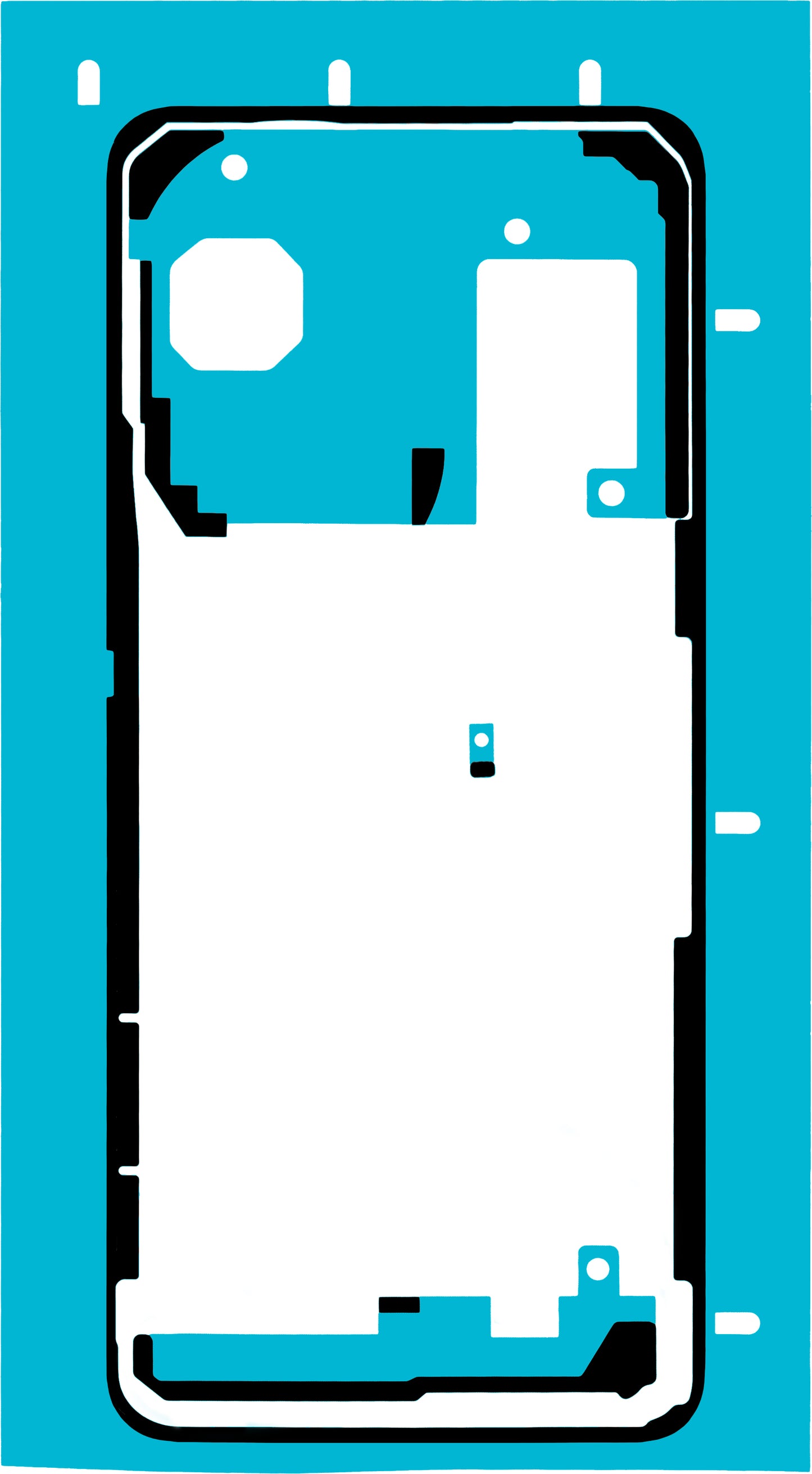 Kit Cover Batteria Huawei nova 14 Pro Crystal Blue Service Pack e Strumenti di Assistenza Dedicati