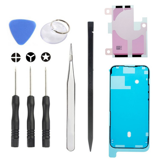 Kit de réparation Jiafa JF-8162 pour remplacement de batterie Apple iPhone 14 Pro Max, 9 en 1