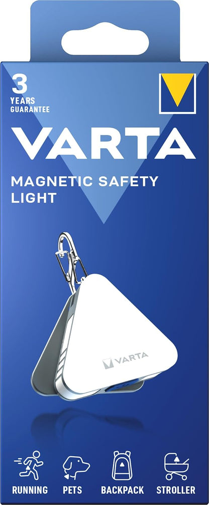 Lampe LED Porte-clés Varta Magnetic Safety Light, 25lm, Argentée