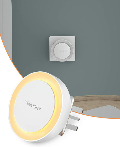 Lampe LED Veilleuse Yeelight Plug-in Nightlight, 0.5W, 2500K, Capteur, Version UK, Blanche, Reconditionnée YLYD11YL
