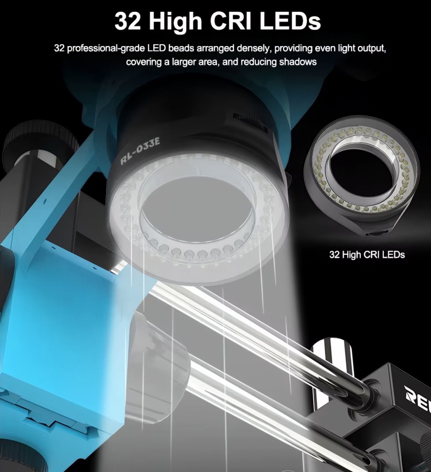 Lampe Relife RL-033E pour Microscope, Noire