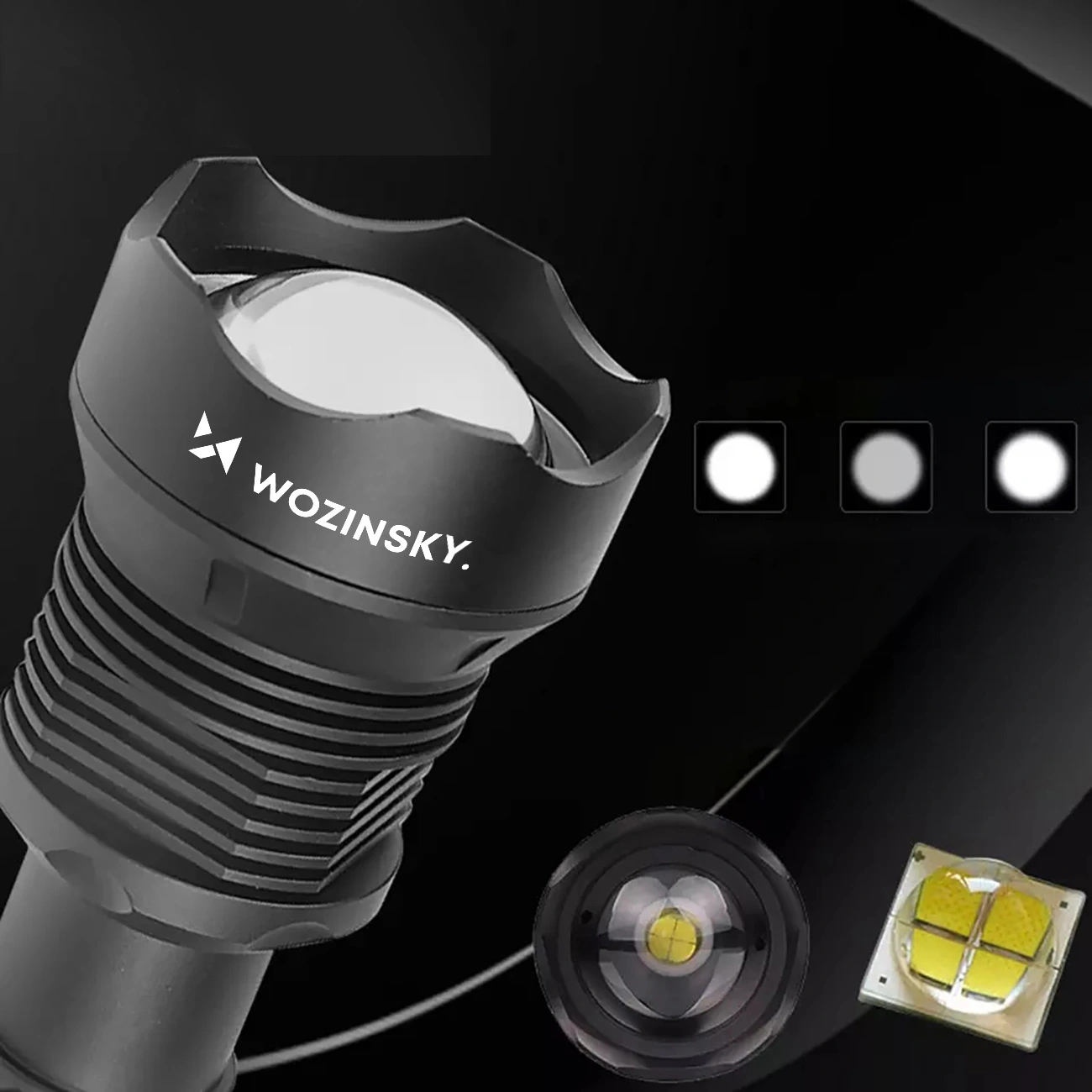 Lampe de poche LED WZK WLT-20W, 2000lm, IP65