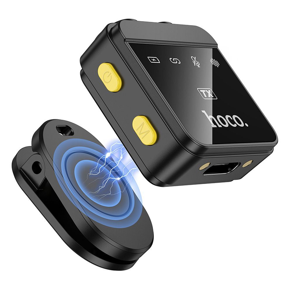 Lavalier HOCO L17, USB-C / Lightning, Set 2 Pièces, Noir