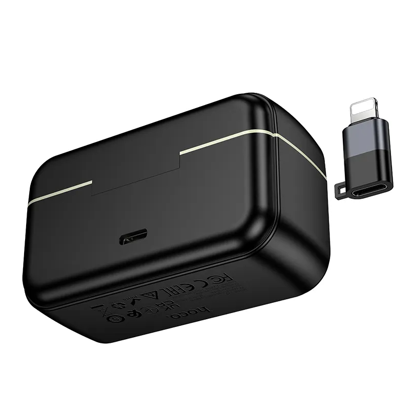 Lavaliera HOCO L22, USB-C / Lightning, Set 2 pezzi, Nera