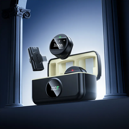 Lavaliera HOCO L22, USB-C / Lightning, Set 2 pezzi, Nera