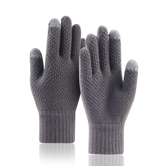 Guanti Invernali Touchscreen Uomo Techsuit ST0013, Taglia 22cm, Grigio