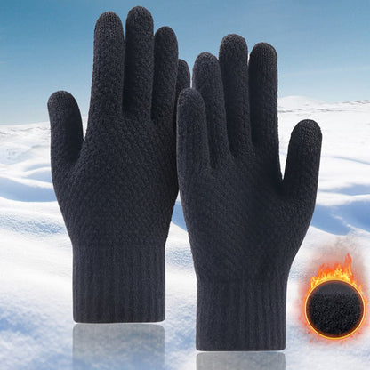 Techsuit ST0013 Winter-Touchscreen-Handschuhe für Herren, Größe 22cm, Grau